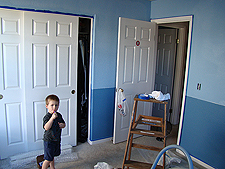 Hunter checks it out.