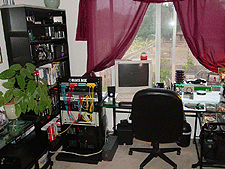 Dave's desk and servers.