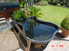 Temporary holding pond.