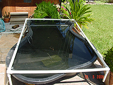 Temporary holding pond.