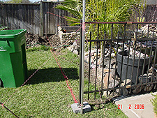 Working on the second half of the fence.